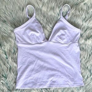 Aritzia Golden, White Camisole/Tank Top, Size Medium